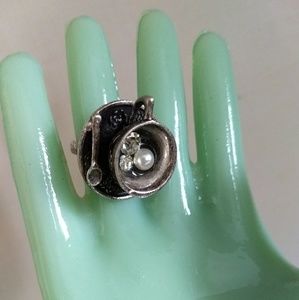 Cup of tea statement ring